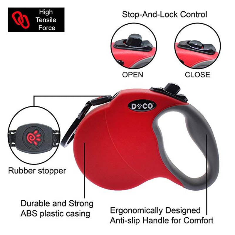 Retractable Nylon Dog Leash