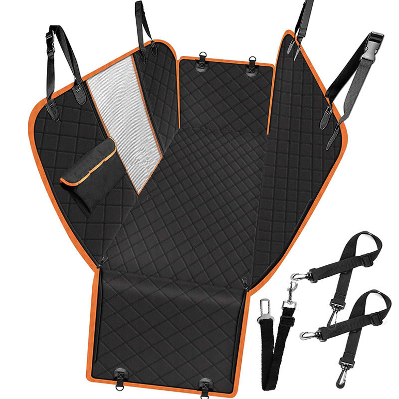 Dog Car Seat Cover With Mesh Window