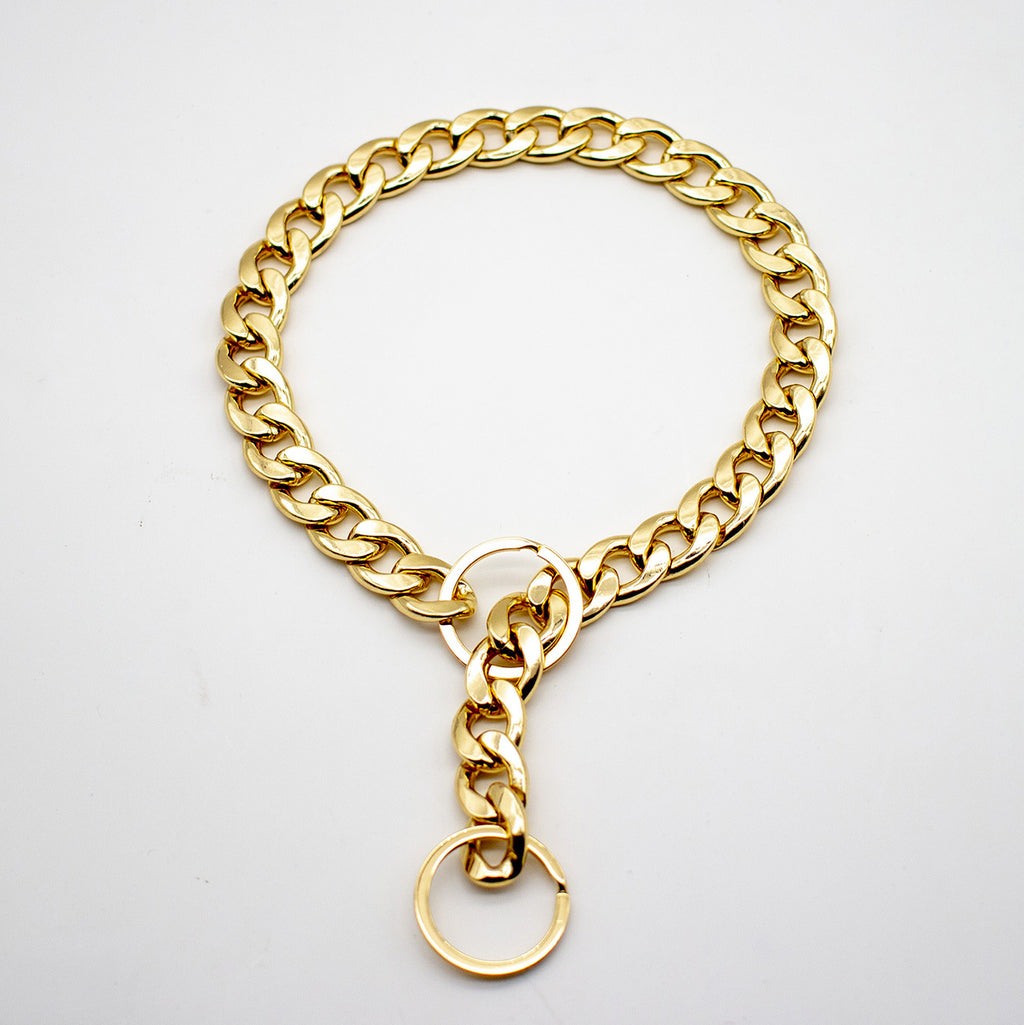 Dog Metal Big Gold Chain