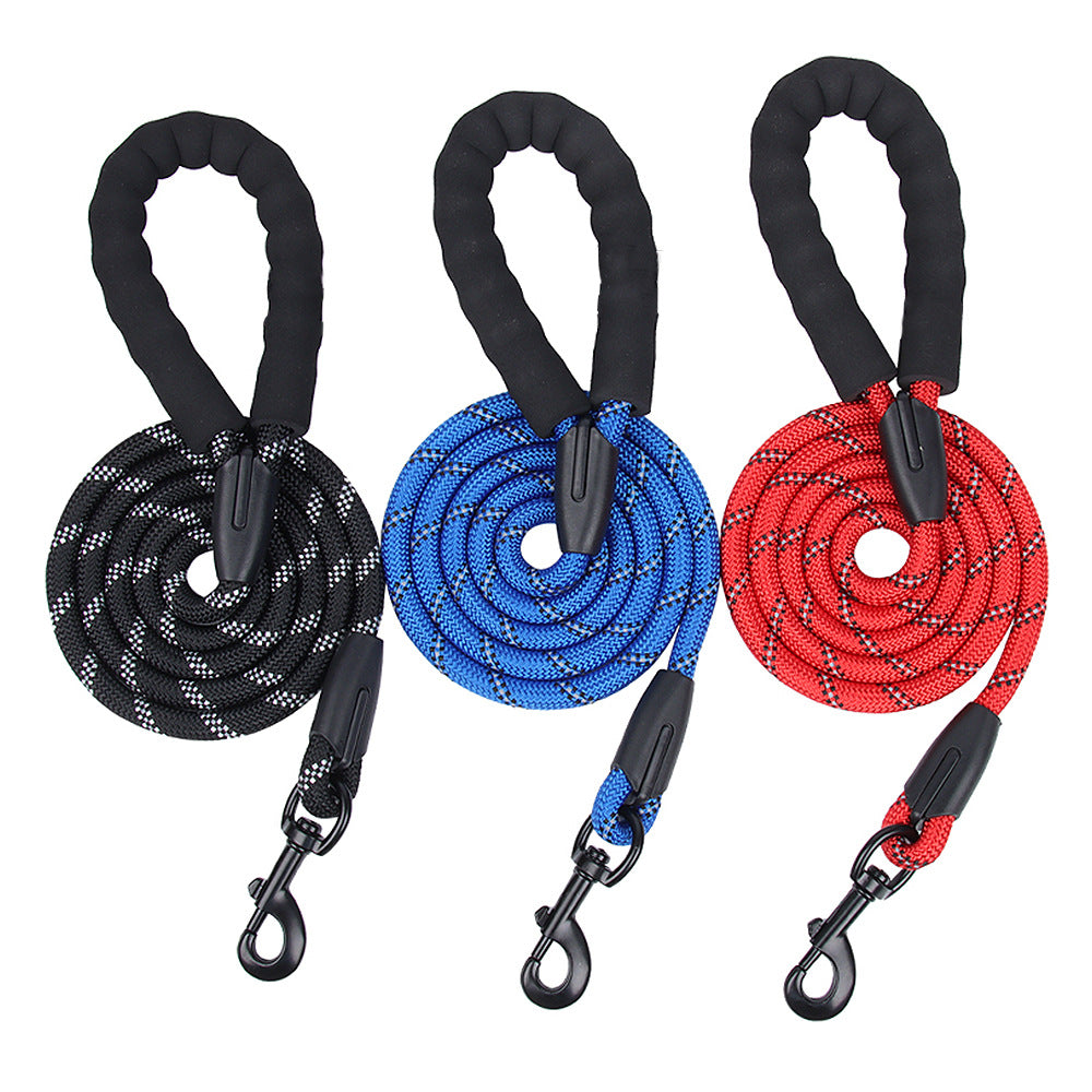 Reflective Multi-Color Dog Leash Medium And Large