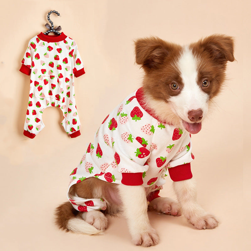 Cotton Four-Legged Knit Dog Clothes
