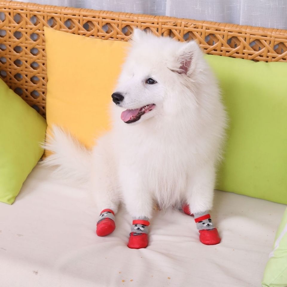 Waterproof Soft Rubber Sole Dog Shoes