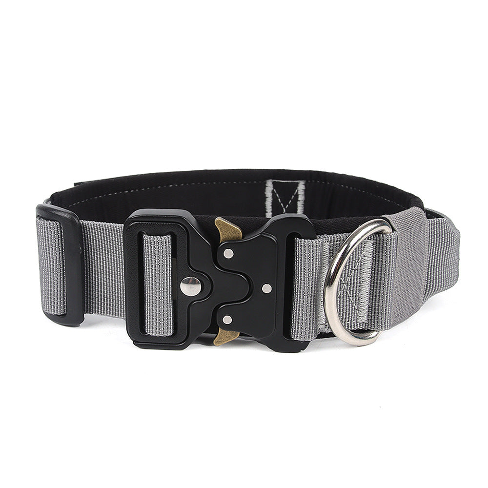 Pet Collar Pull-Resistant Large Dog Lifting Tactical Collar