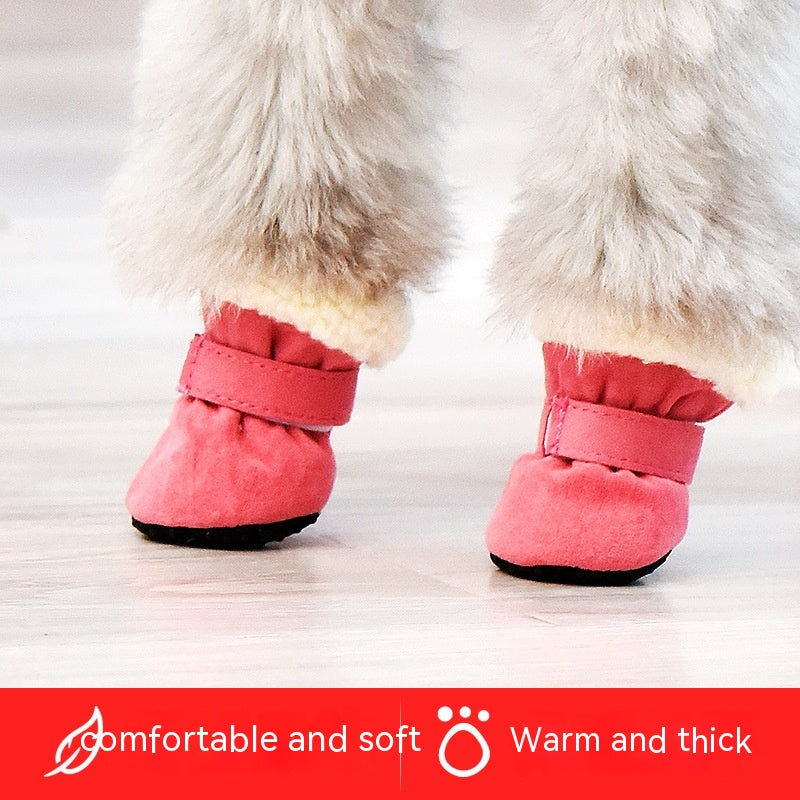 Simple Waterproof Warm Dog Shoes