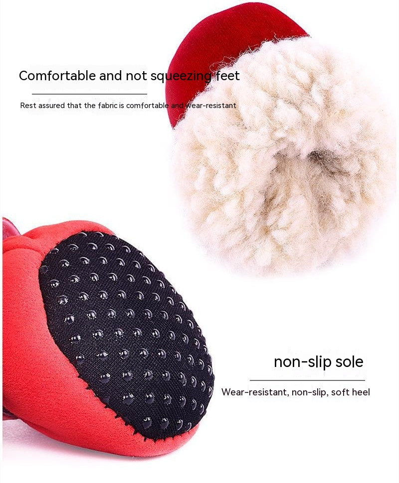 Simple Waterproof Warm Dog Shoes
