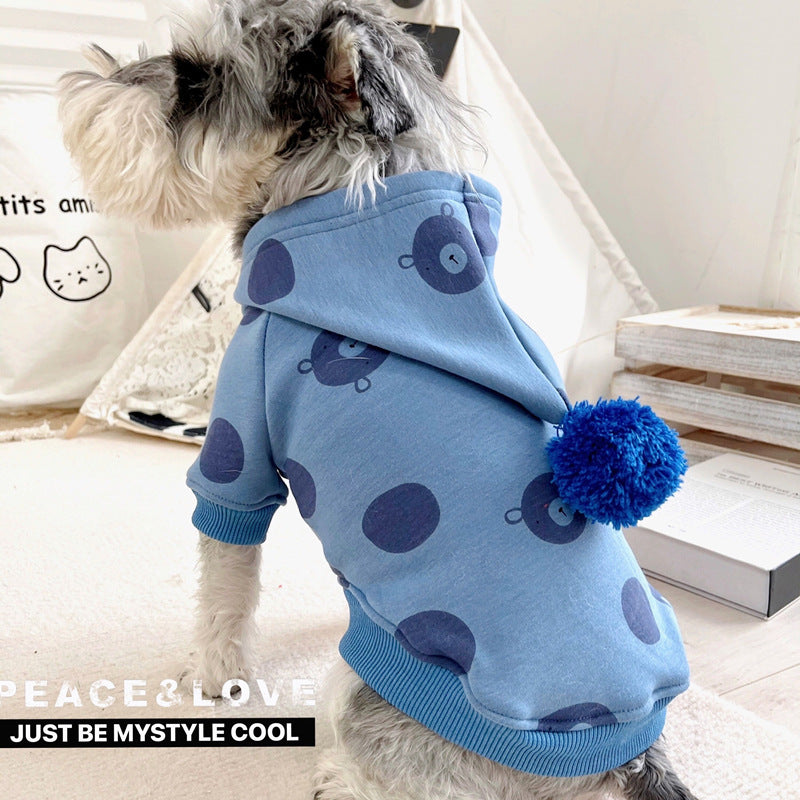 Pet Clothes Hooded Sweater Jarre Aero Bull Schnauzer Ratio Coat
