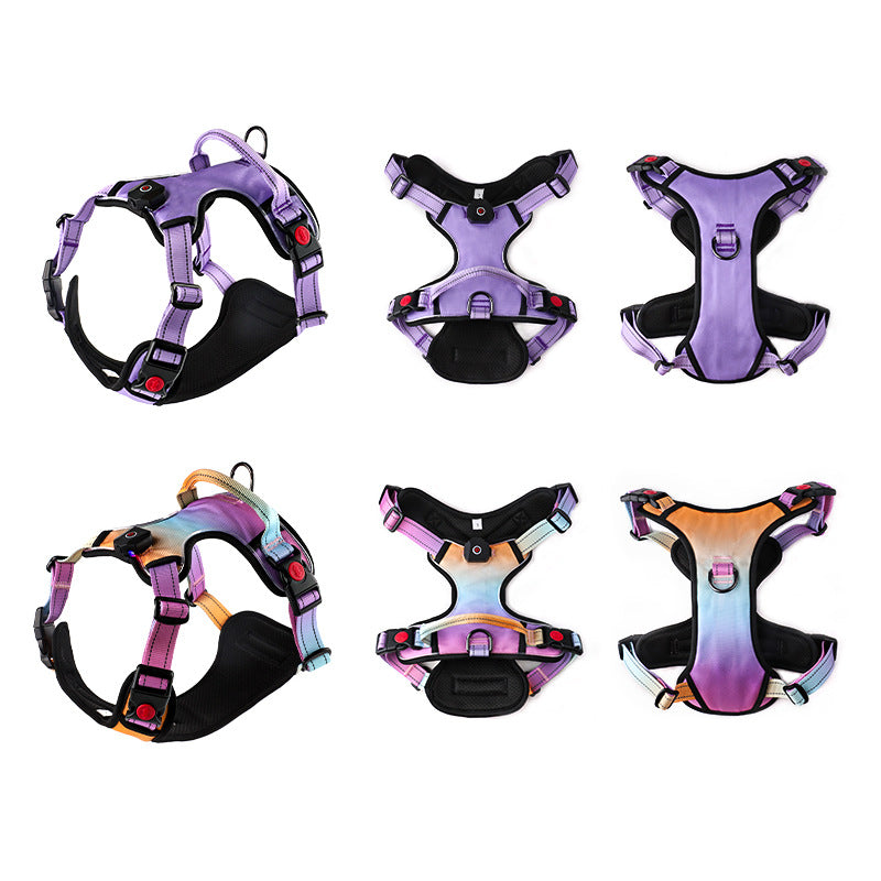 Usb Rechargeable Pet Led Luminous Chest Strap