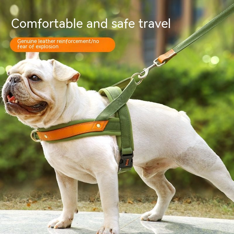 Dog'S Straps Dog Breast Collar Hand Holding Rope Vest-Style Jarre Aero Bull Dog Leash