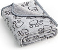 Flower Footprint Flannel Dog Blanket