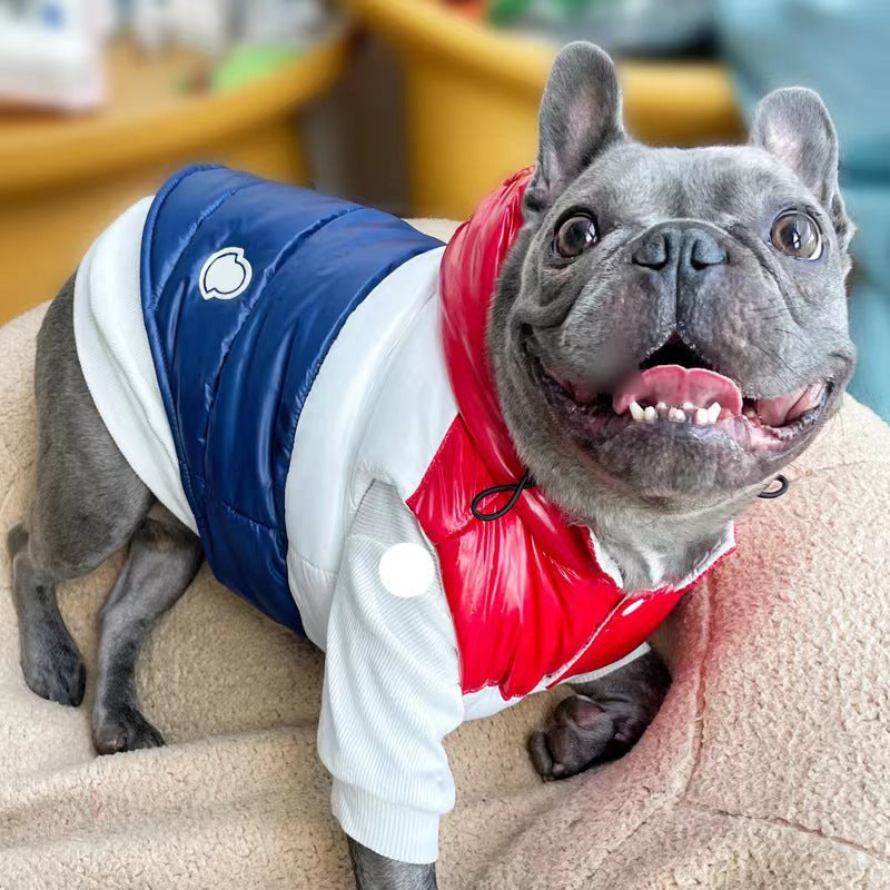 Three-Color Cotton Dog Vest for Autumn and Winter