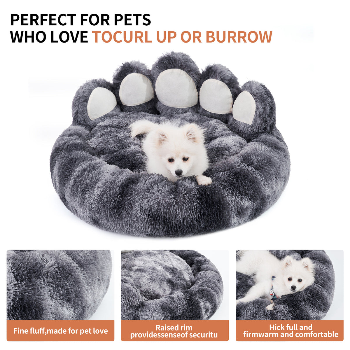 Hand-Shaped Brush Nest Tie-Dye Dark Gray