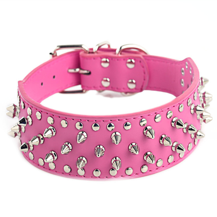 Pet Collar Large Dog Rivet Collar