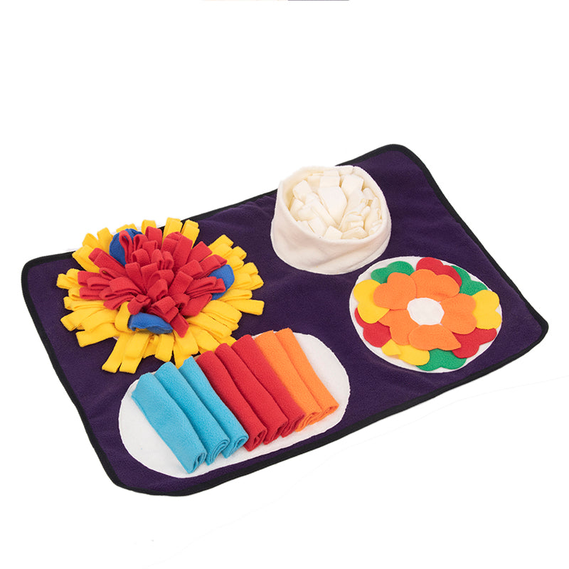 Italian Feast Snuffle Mat Interactive Dog Foraging Mat, Encourage Natural Foraging Skills, Durable And Machine Washable, Suitable For Large