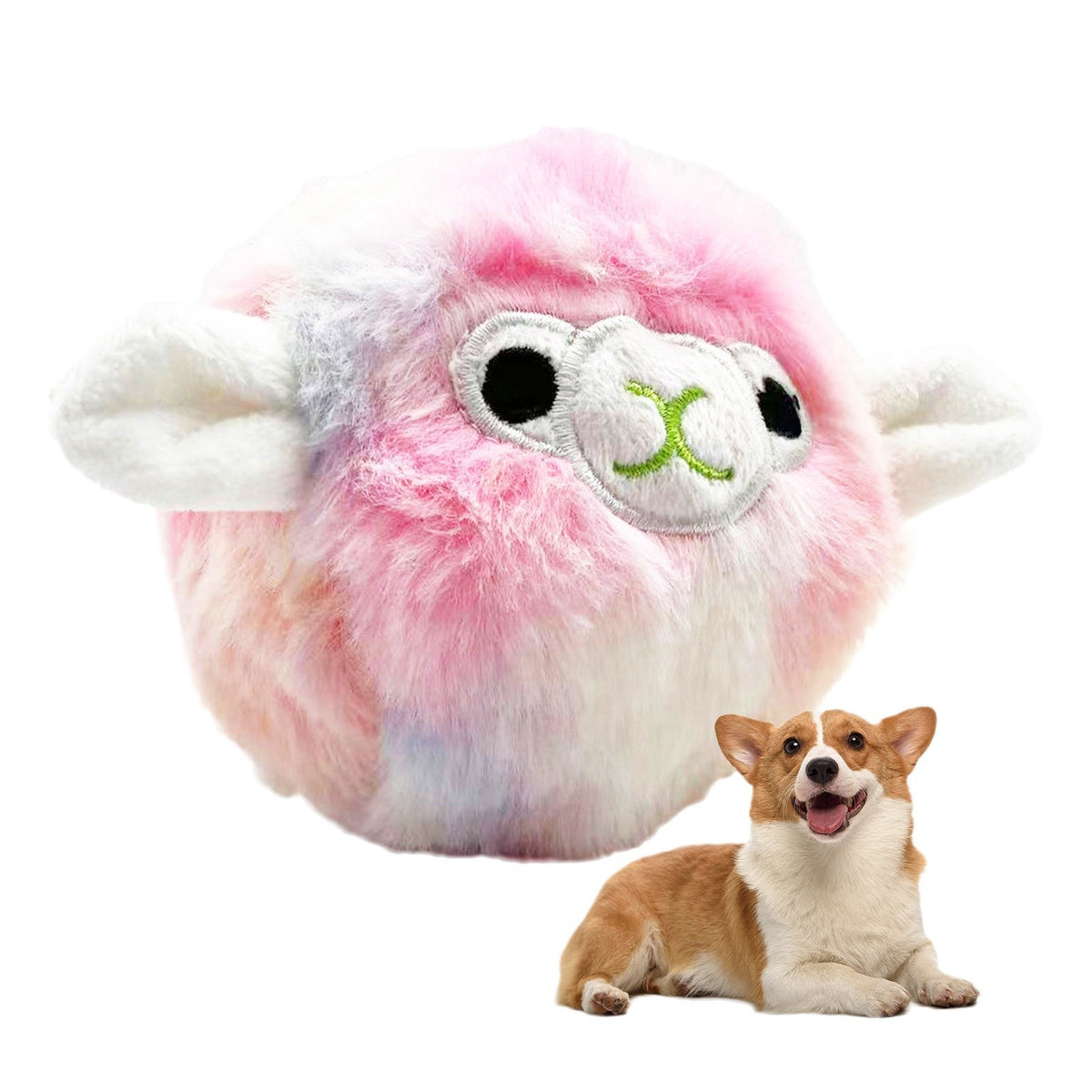 Pet Plush Vocalization Bite-Resistant Acanthosphere Tpr Molar Toy