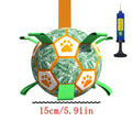 Interactive Pet Football Toys With Grab Tabs Dog Bite Chew Balls Pets Accessories Puppy Outdoor Training Soccer 5.91-7.48In