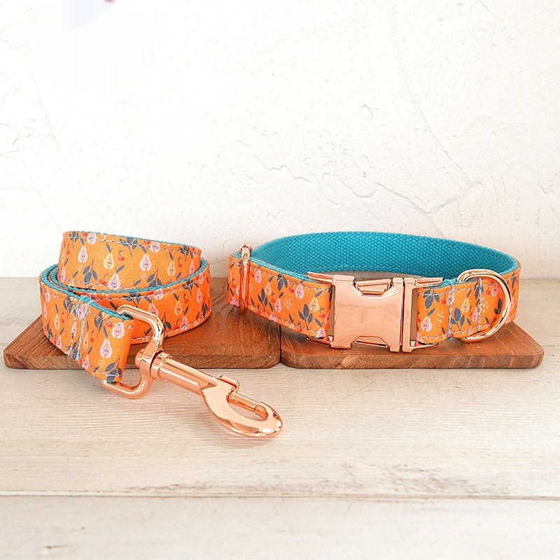 Cherry Pear Dog Collar And Leash