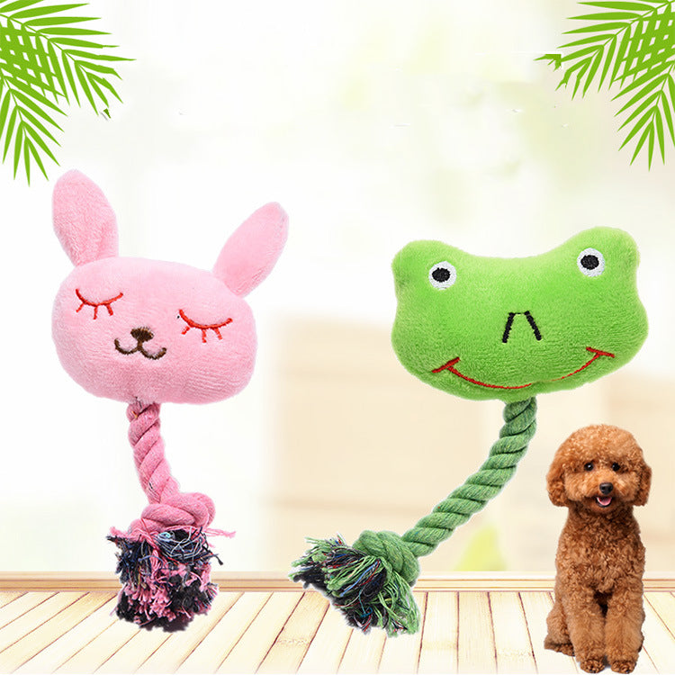 Bite-Resistant Vocalization Plush Dog Toy