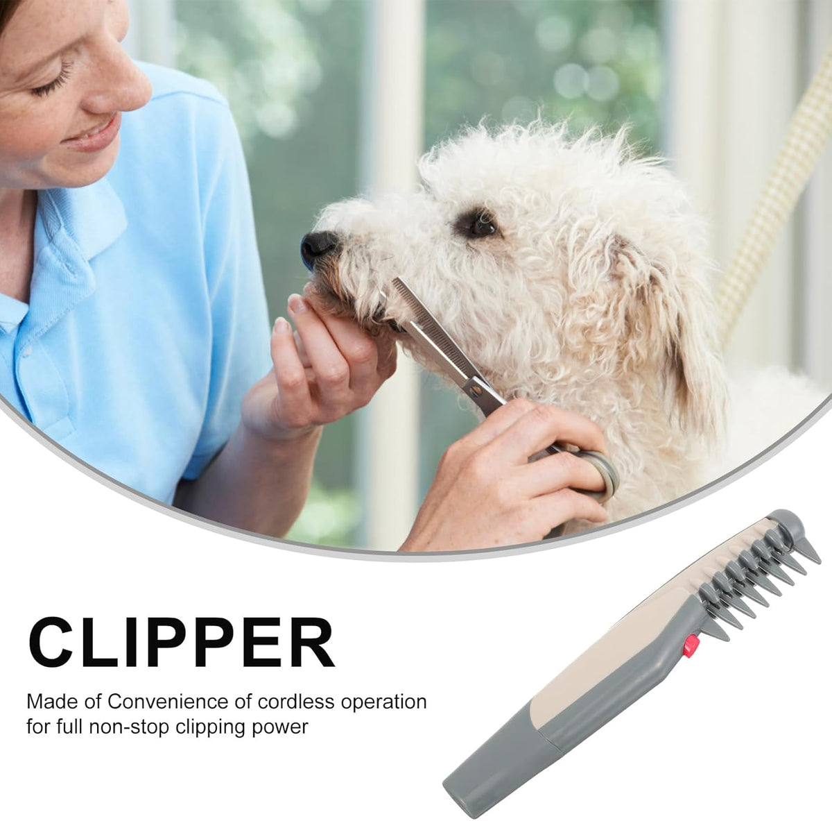 Pet Hair Trimmer For Precision Haircuts And Grooming Electric Razor 4 Aa Batteries Are Required For Use Without Batteries