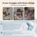 Ultra Soft Nano Bristles Dog Toothbrush Pet Dental Care Kit 3 Sided Design For Easy Teeth Cleaning Suitable For All Dogs,For Your Pet'S Sens