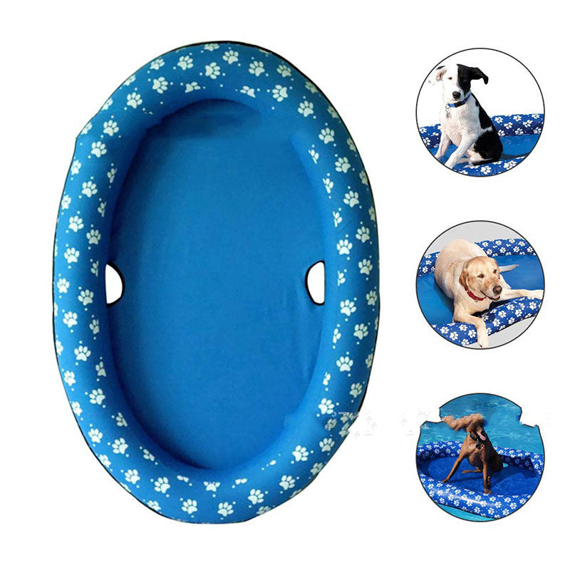 Inflatable Dog Pool Floating Bed