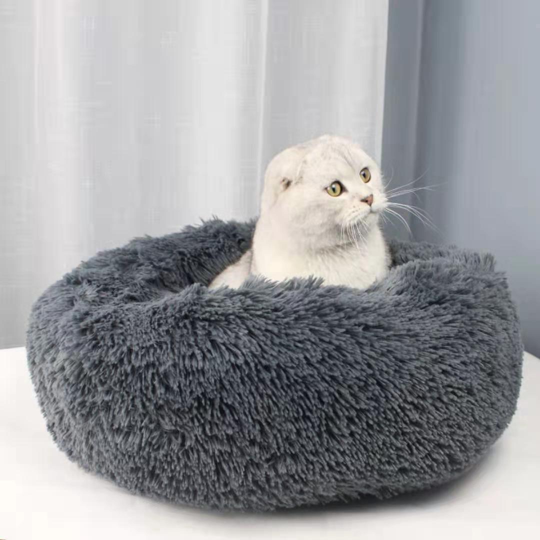 Washable Round Plush Pet Kennel