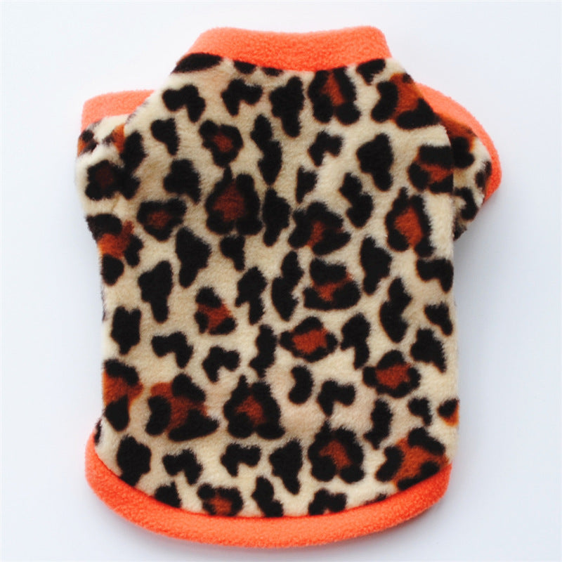 Warm Hoodie Pet Puppy Autumn And Winter Polar Fleece Clothing