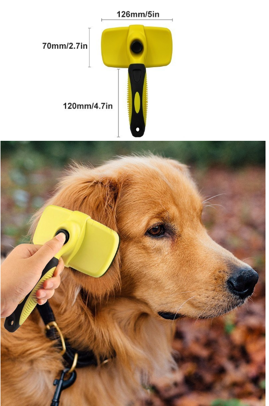 Automatic Retractable Pet Comb