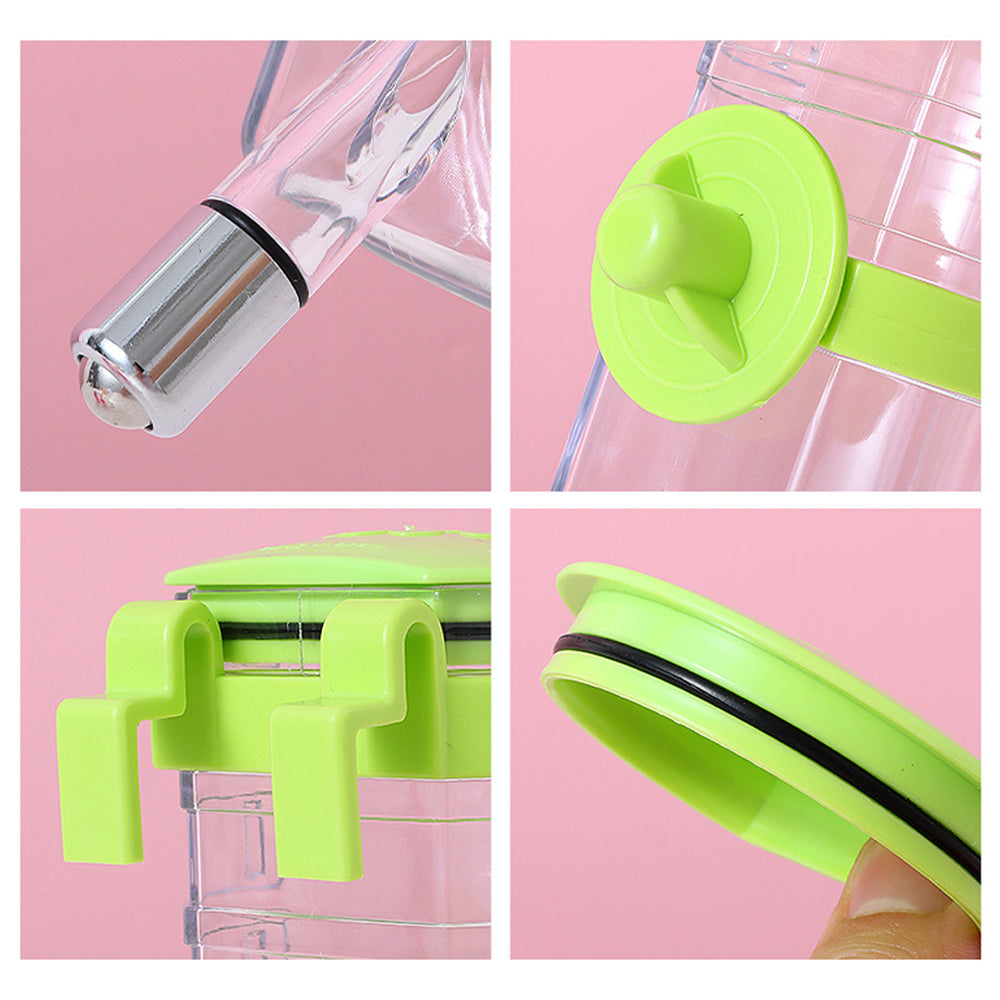 No Drip Dog Kennel Water Bottle Dispenser For Crate, Dripless Pet Drinking Fountains Kettle With Automatically Feeding Water Hanging Cage Au