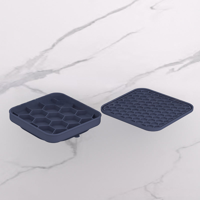 3-In-1 Honeycomb Slow Feeder Licking Dish With Lid