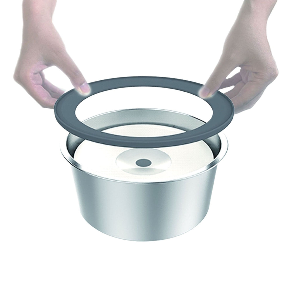 Pet Stainless Steel Water Bowl 2L No-Mess Floating Water Bowl