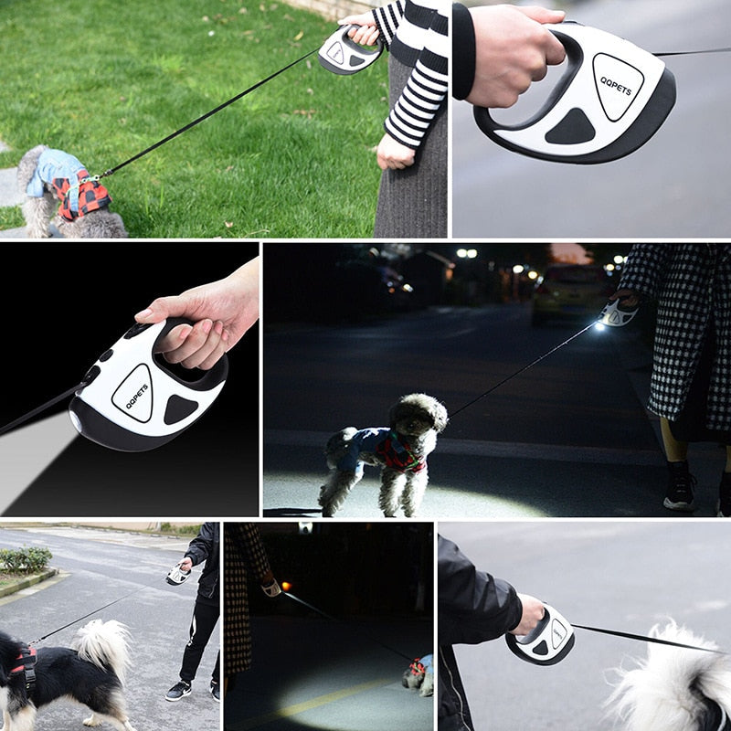 A New Type Of Retractable Traction Rope For Walking Dog Tractor With Light