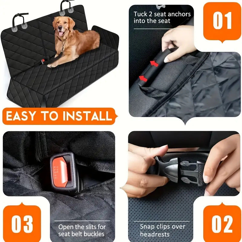 Rear Mat Anti-Dirty Waterproof Dog Car Mat Dual-Use Car Back Seat Pet Pad