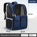 Large-Capacity Portable Transparent Insulated Pet Carrier With Shoulder Straps