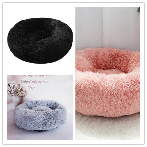 Soft Plush Round Pet Bed