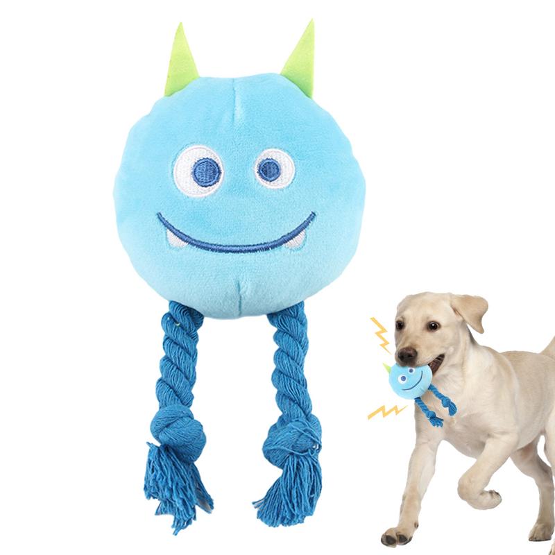 Squeaky Toys For Dogs Strong Knot Design Cartoon Chewable Teething Toys Decorative Multifunctional Relaxing Supplies Dog