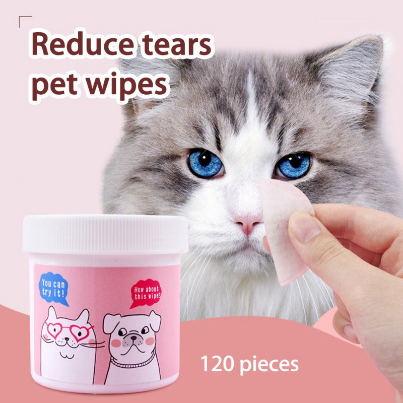 Pet Eye Non-Woven Cleaning Wipes 120 Pieces