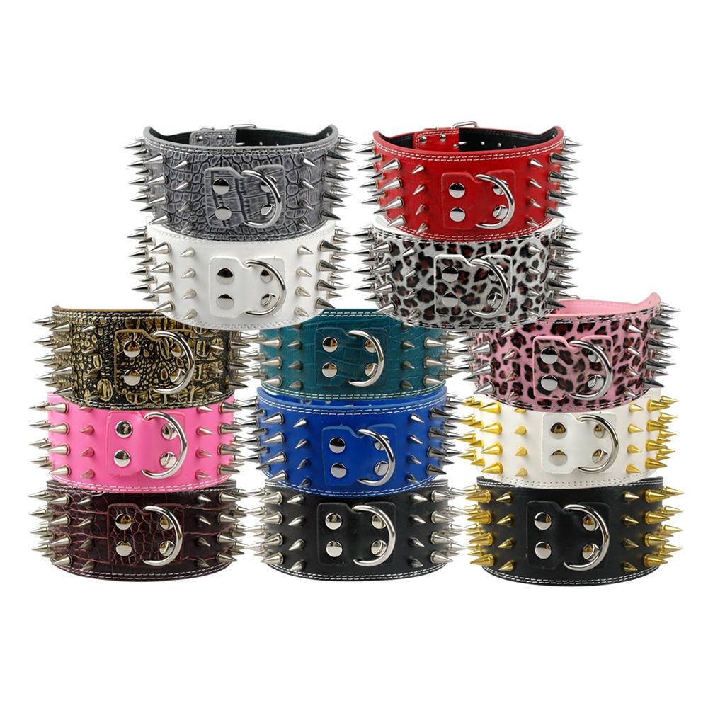 Pu Leather Big Dog Collar