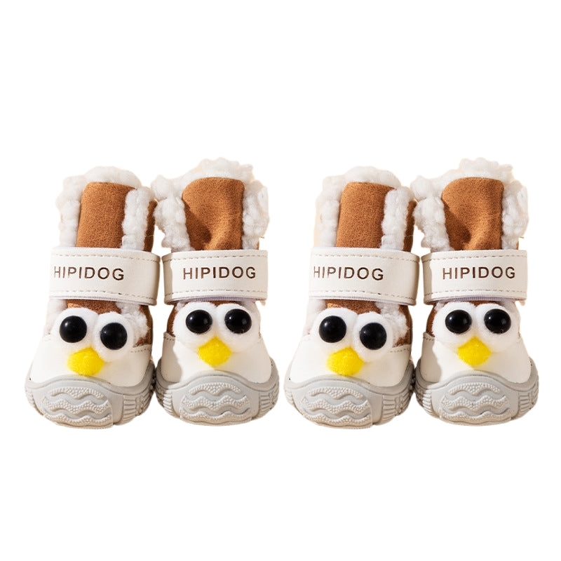 Thick Anti-Slip Winter Dog Shoes