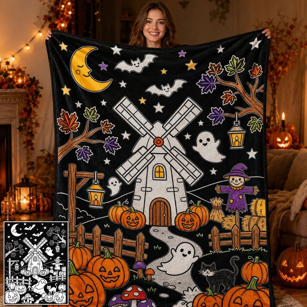 Christmas DIY Coloring and Doodling Blanket