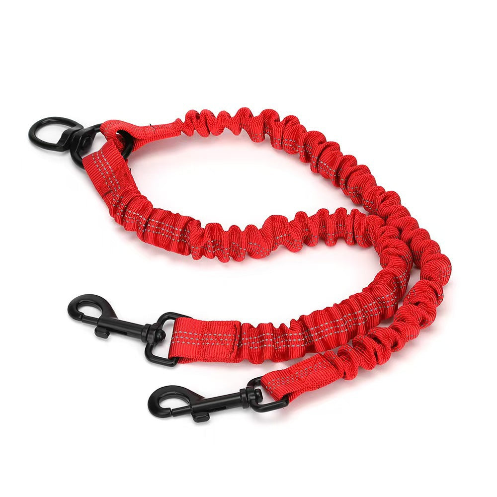 Double-Ended Retractable Reflective Dog Leash