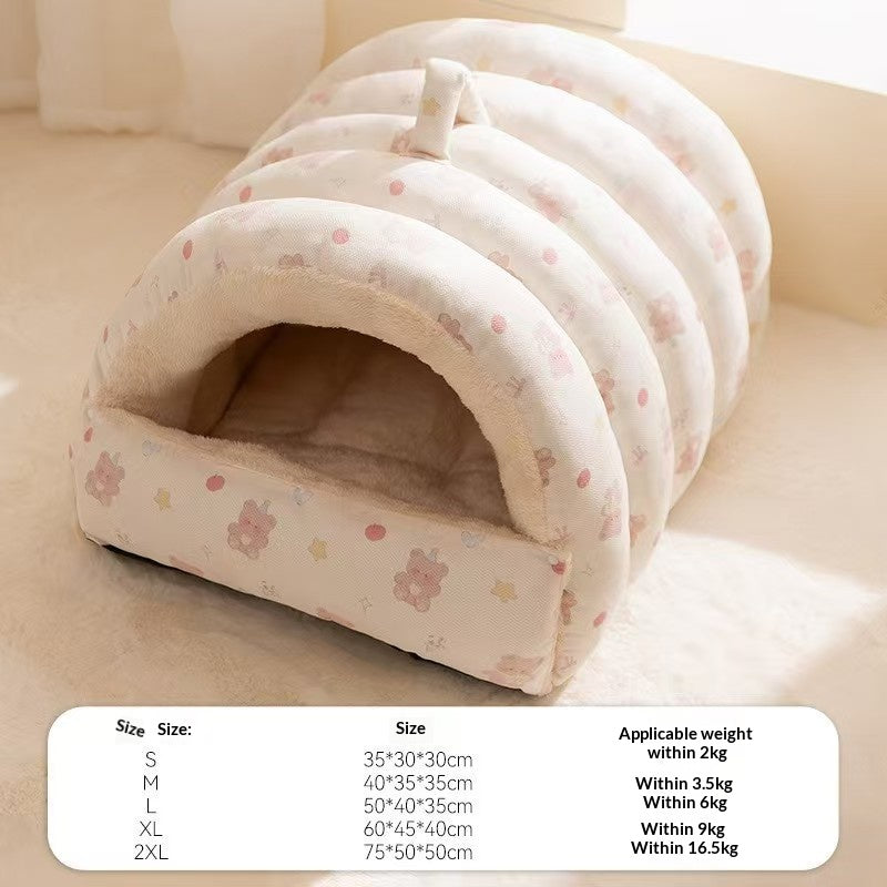 Warm Pet Bed Soft And Comfortable For A Cozy Sleep