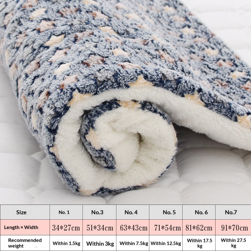 Thickened Warm Pet Mat for Autumn and Winter