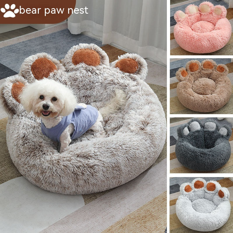 Plush Winter Dog Bed