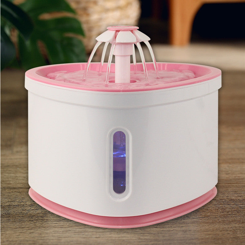 Automatic Pet Water Fountain With Led Electric Usb