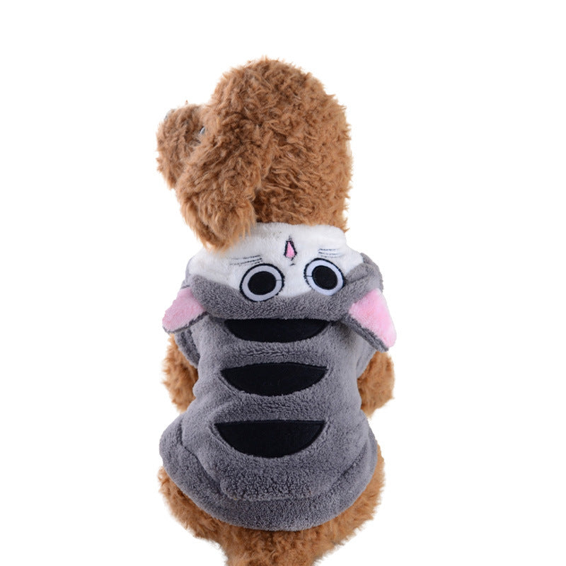 Coral Velvet Dog Clothes