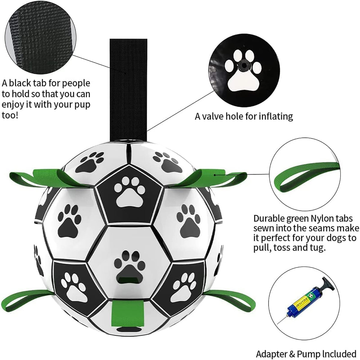 Interactive Inflated Dog Football Toy