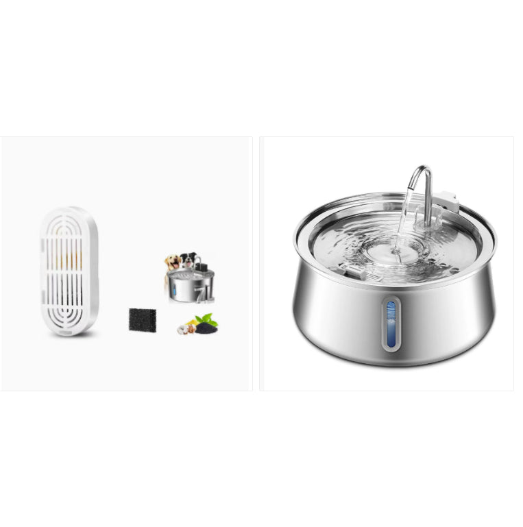 4L Water Drop Large Capacity Pet Stainless Steel Water Dispenser