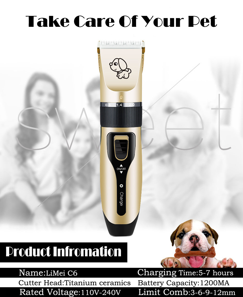 Rechargeable Dog Hair Shaver Without Damaging The Skin
