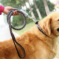 Leather Traction Rope Chain Explosion-Proof Punch Collar