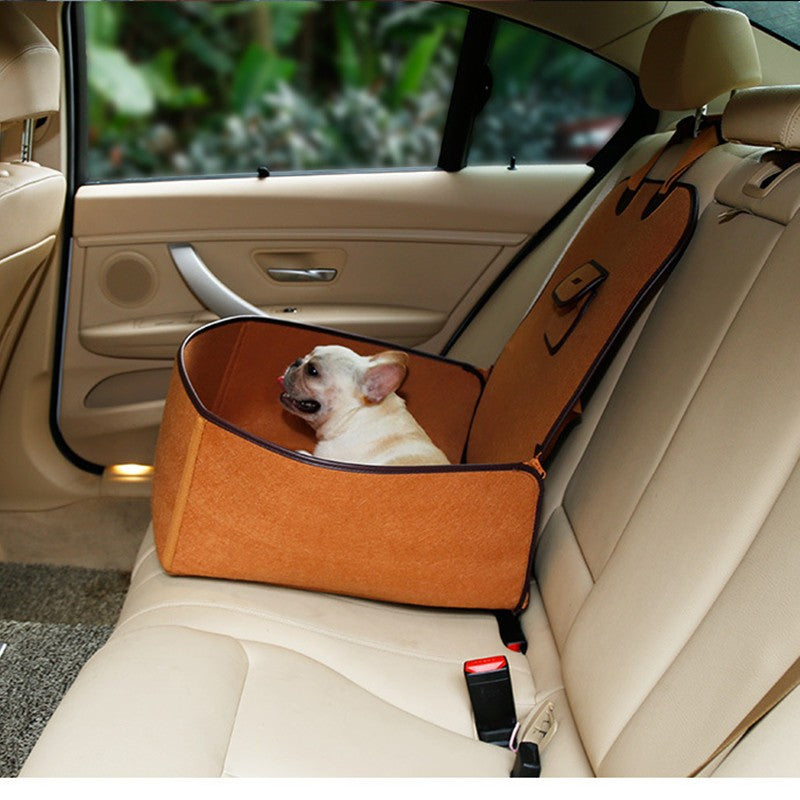 Retro Dual-Purpose Pet Front Seat Cushion